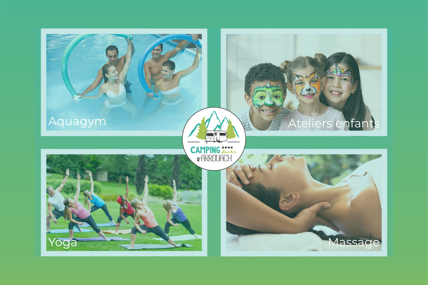 animation camping Lourdes